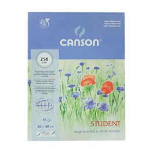 Blok do akwareli Canson Student 30 x 40cm/10/250g